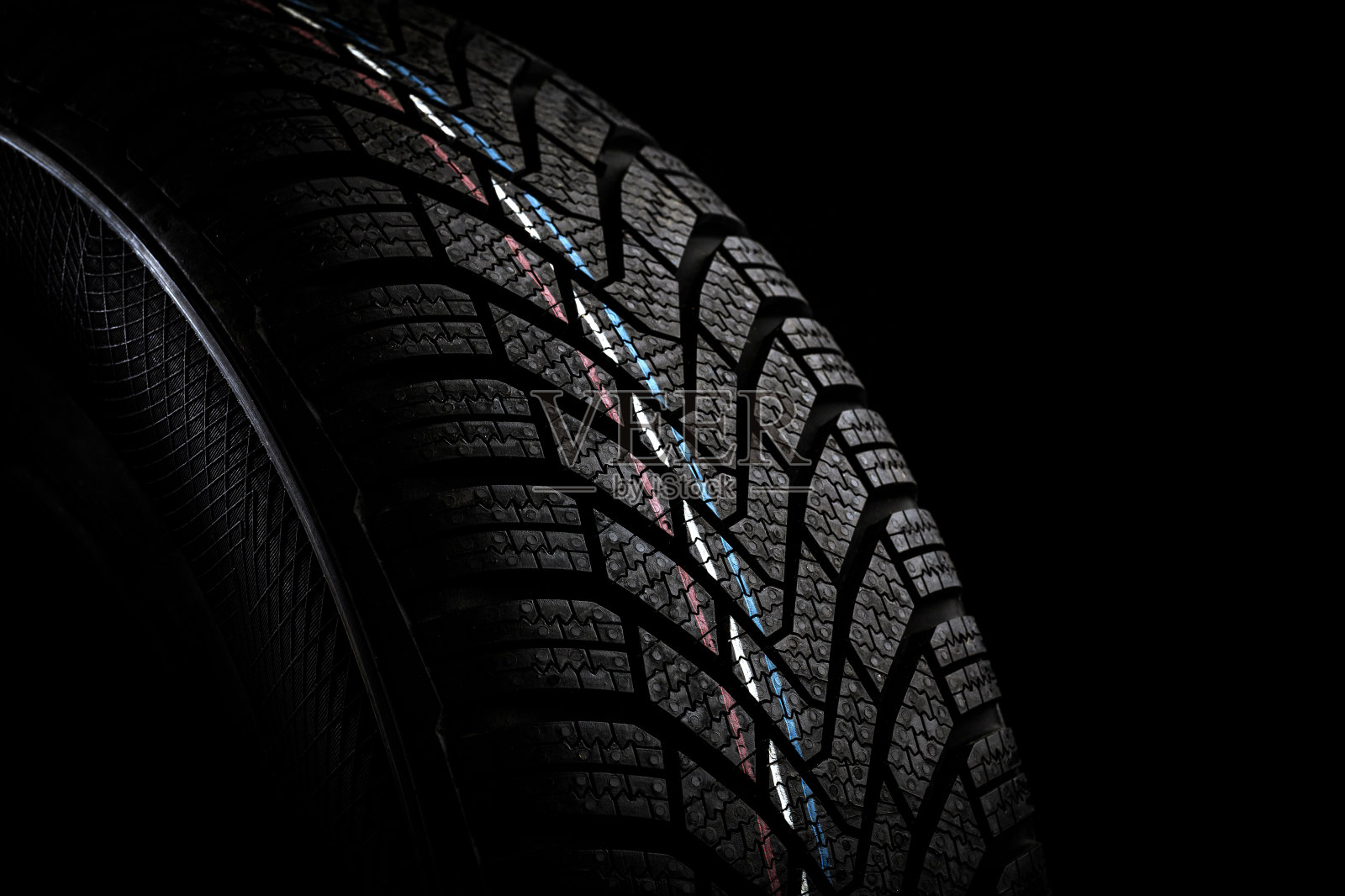 汽車輪胎。照片攝影